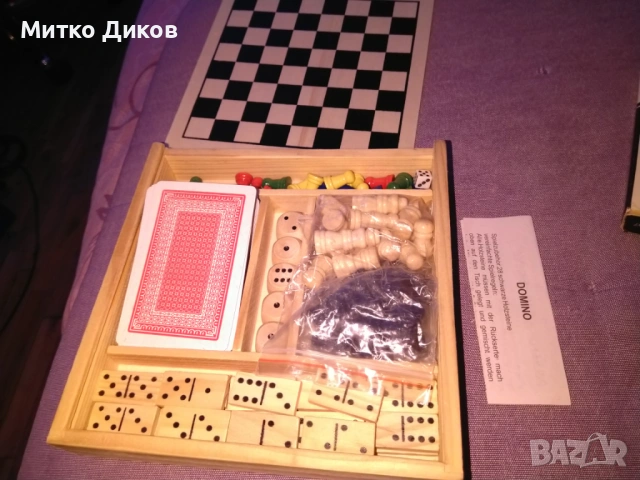 Пет игри в едно карти домино барбут не се сърди човече и шах нови, снимка 6 - Други игри - 53237462