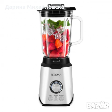 Блендер Zeegma Grand Vitamine, 10 нива на скорост, Разбиване на лед, Автоматично почистване, 1600W, , снимка 3 - Тостери - 50926760