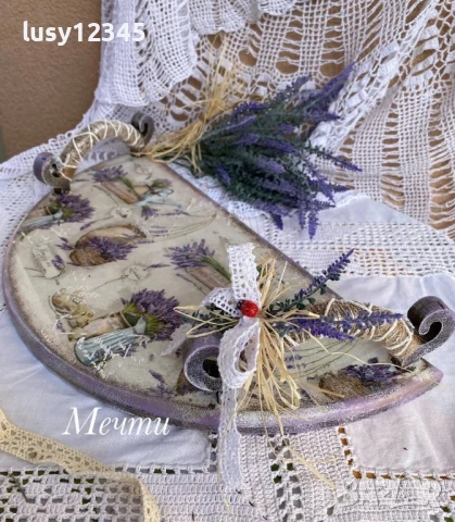 Поднос-Лавандула!, снимка 3 - Декорация за дома - 51044399