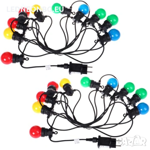 5 м Празнична Великденска Гирлянда с 10 разноцветни LED крушки, снимка 4 - Декорация за дома - 54118399