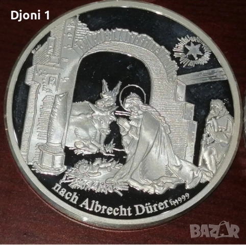 Сребърен Weihnachtstaler 1997, снимка 2 - Антикварни и старинни предмети - 53248998