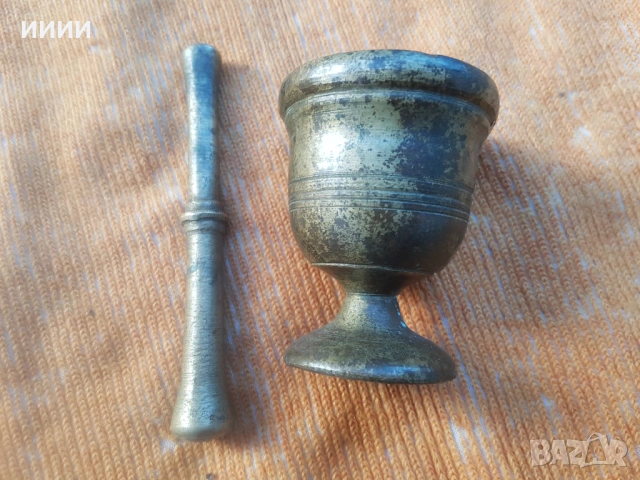 Аптекарско бронзово хаванче, снимка 2 - Антикварни и старинни предмети - 53259780