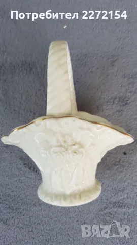 Порцеланова статуетка кошничка, снимка 3 - Антикварни и старинни предмети - 50334108