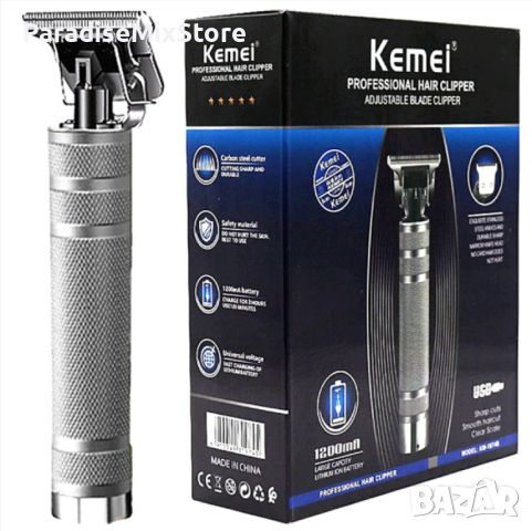 Професионална безжична машинка за подстригване Kemei Мощност: 5W; Батерия: 18500; 