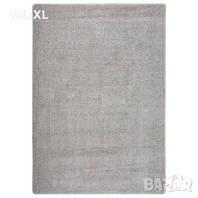 vidaXL Шаги килим, светлосив, 160x230 см, противоплъзгащ(SKU:340385, снимка 1 - Килими - 46333730