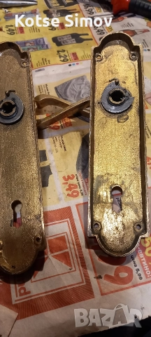 Масивна месингова дръжка, снимка 5 - Интериорни врати - 52695023