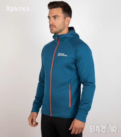 Jack Wolfskin Hydro Grid - Оригинално мъжко горнище размер S, снимка 2 - Спортни дрехи, екипи - 52424642