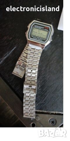 Ръчен ретро винтидж цифров часовник F-91w с каишка от неръждаема стомана, снимка 11 - Водоустойчиви - 46448716