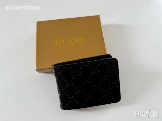 Портмоне / Портфейл Естествена кожа Gucci, снимка 2 - Портфейли, портмонета - 49321965