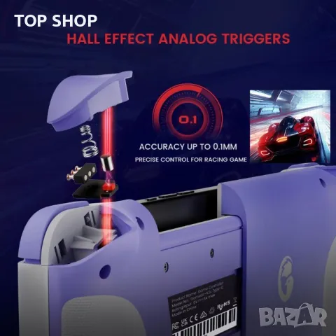 GameSir X2S Type-C мобилен контролер за игри за Android и iPhone 15 серия (USB-C), снимка 8 - Друга електроника - 49731162