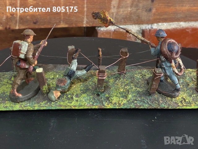 Стари фигурки войници .диорама.Elastolin , Lineol, снимка 3 - Колекции - 53613573