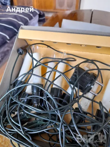 Стари лампи,лампички за елха Christbaum-Kette, снимка 4 - Други ценни предмети - 50433918