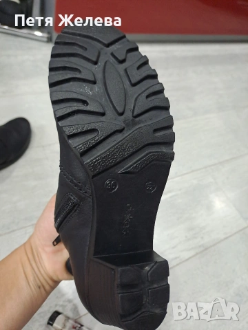 Дамски боти от естествена кожа RIEKER  N36, снимка 10 - Дамски боти - 53204142