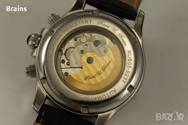 Немски Часовник RAOUL U. BRAUN Automatic 20 Jewels Лунна Фаза, снимка 9 - Мъжки - 53824787