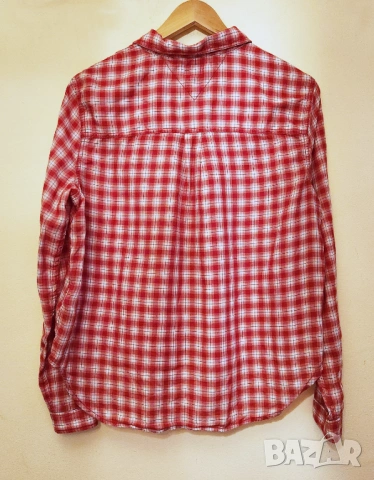 Дамска риза Tommy Hilfiger червено-бяло каре, снимка 9 - Ризи - 54237874