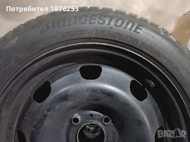 Зимни гуми Bridgestone Blizzak 205/55R16 на железни джанти, снимка 5 - Гуми и джанти - 45934613