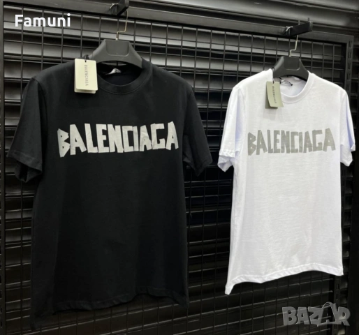 Тениска Balenciaga BB26, снимка 4 - Тениски - 53498492