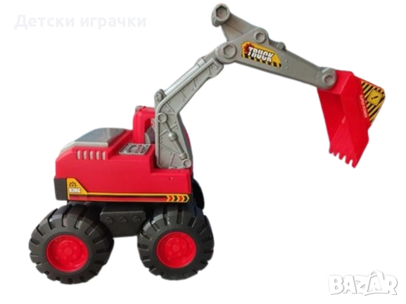 Голям багер с ръчно управление, колесен багер 