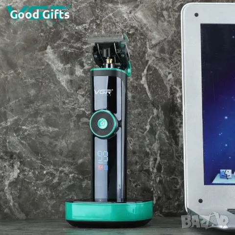 Машинка за подстригване VGR V-671 – Професионален модел с LED дисплей, 400 мин. работа и база за зар, снимка 7 - Машинки за подстригване - 50400500