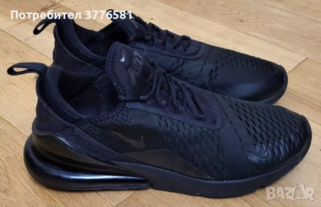  Маратонки Nike Air Max 270 Triple Black , снимка 4 - Маратонки - 53934654