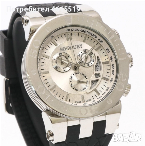 Чисто нов, швейцарски часовник Mercury Chronograph