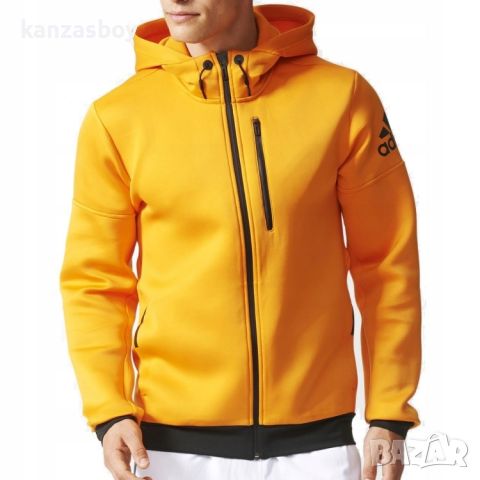 adidas Hoodie Daybreaker Orange - страхотно мъжко горнище М, снимка 1 - Спортни дрехи, екипи - 45081930