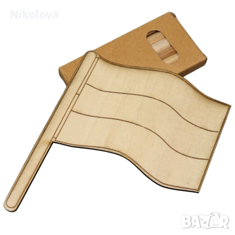 дървени фигурки за оцветяване + подарък комплект цветни моливи България, снимка 3 - Образователни игри - 53241247