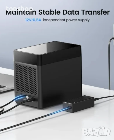 НАЛИЧНА нова, тествана докинг станция ORICO 5 Bay с 5 слота до 90tb, снимка 3 - Друга електроника - 50577244