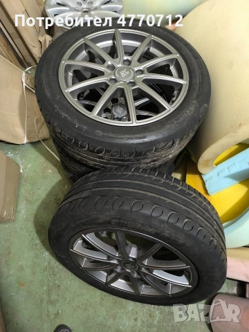 Летни гуми с джанти 225/50/R17 с dot 1325, 5x112, 66,6мм, снимка 2 - Гуми и джанти - 53978956