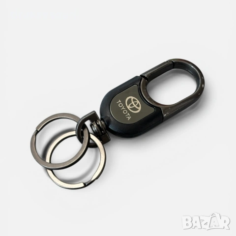 Луксозен метален ключодържател Toyota / Тойота – графитен дизайн