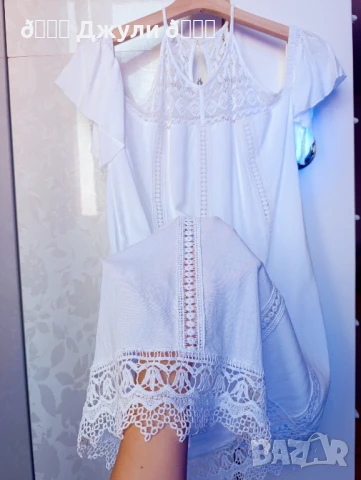 Лятна рокля от лен и памук 🩵, снимка 1