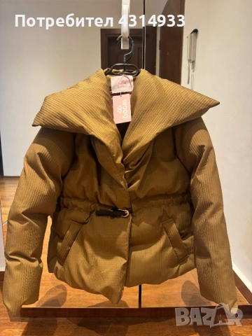 Светлокафяво лимитирано дамско яке