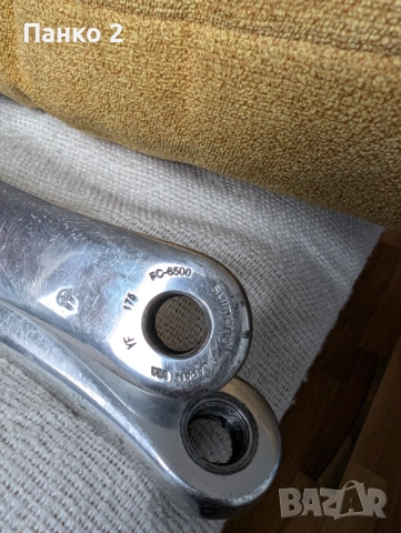 Шосейни Курбели + Средно Shimano 6500, снимка 3 - Части за велосипеди - 52153116