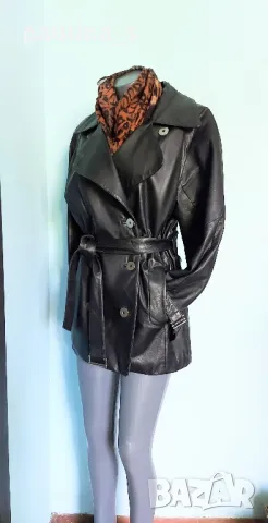 Два различни броя / Дамско двуредно яке / манто с вата, от естествена кожа , снимка 14 - Якета - 50335503