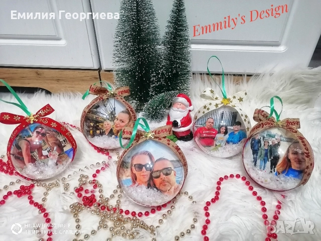 Коледни топки със снимки ♥️, снимка 17 - Коледни подаръци - 52621899