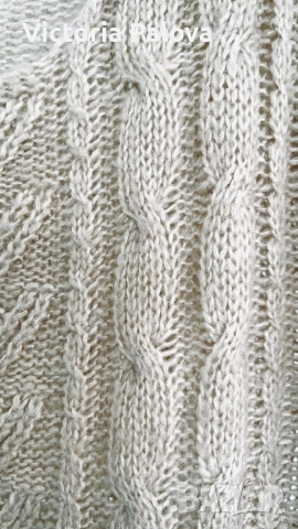 VINTAGE COUTURE пуловер в екрю нюанс, снимка 4 - Блузи с дълъг ръкав и пуловери - 51763021