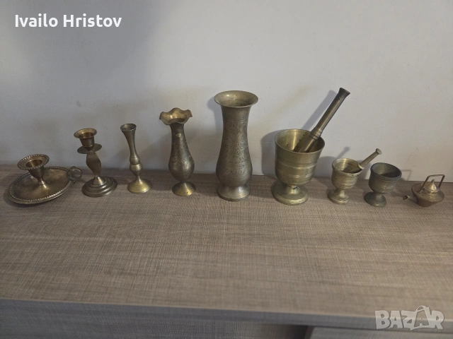 Лот от месингови изделия, снимка 9 - Колекции - 53133544