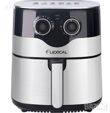 Фритюрник с горещ въздух Lexical Airfryer LAF-3004 , 8L, 1800W, инокс, снимка 2 - Фритюрници - 46372086