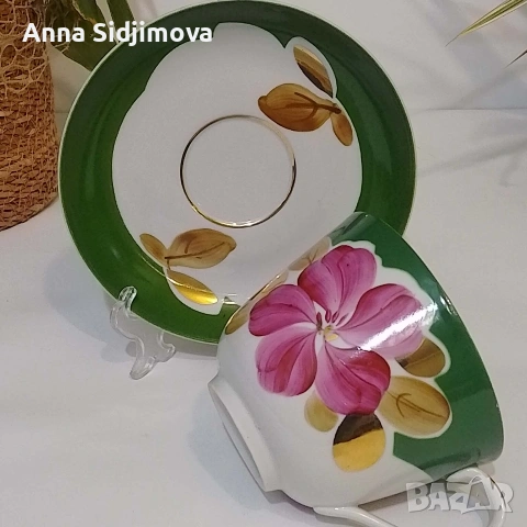 Руски порцелан Дулево двоен сет , снимка 2 - Сервизи - 53753151