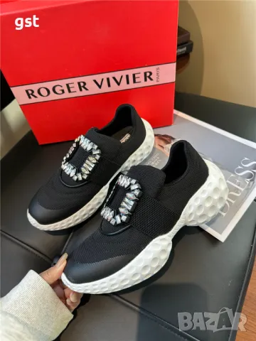 Дизайнерски Roger Vivier Diamond Black Original Reproduction обувки Маратонки, снимка 1