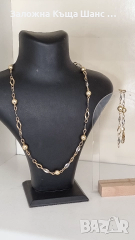 Златен синджир с гривна 14К - 15,94 гр , снимка 3 - Колиета, медальони, синджири - 52807143