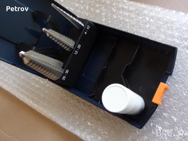 Garant - HSS-E , TialN - MADE IN GERMANY - ЧИСТО НОВ Profi-Set Стъпаловидни Конусни Свредла 4- 30 mm, снимка 7 - Бормашини - 49308336