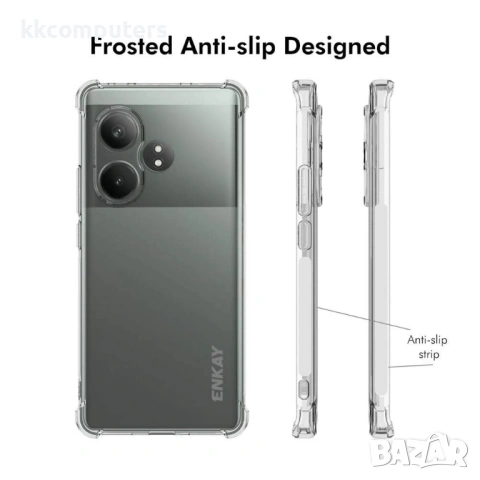 ENKAY HAT PRINCE Прозрачен Калъф за Realme 16 Pro 5G - TPU, Подсилени ъгли, Прозрачен, снимка 4 - Резервни части за телефони - 54179859