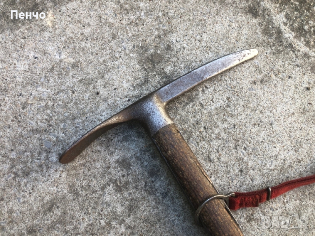 стар военен /алпийски/ пикел "STUBAI" - MADE IN AUSTRIA - WWII - WEHRMACHT Gebirgsjäger, снимка 8 - Антикварни и старинни предмети - 51776165