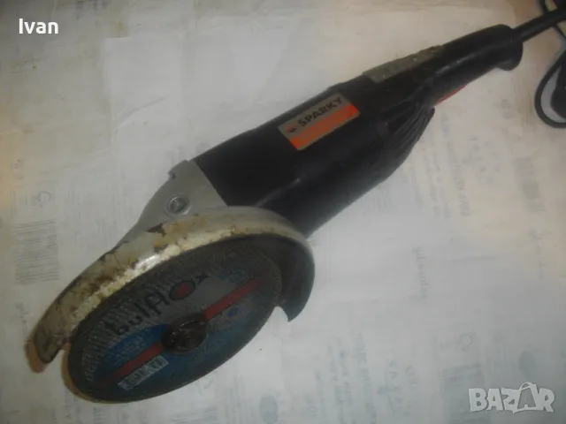 ЗА ЧАСТИ ЗА РЕМОНТ ГОЛЯМ ЕЛ. ЪГЛОШЛАЙФ SPARKY PROFESSIONAL MBA 2200P 2200 ВАТА/Ф230мм диск/6600 об., снимка 2 - Други инструменти - 49730873