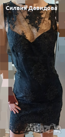 Черна официална рокля, снимка 3 - Рокли - 44965217