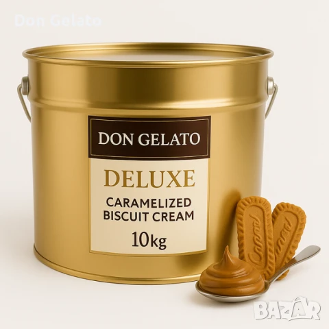 Крем пълнеж с бисквитен вкус Don Gelato Bisco Deluxe – 10 кг, снимка 4 - Други - 51268354
