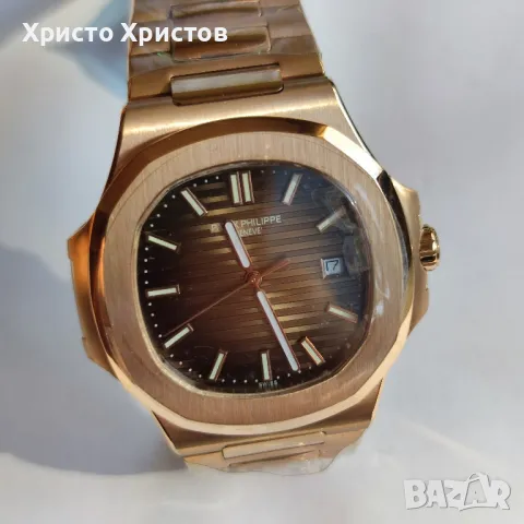 Мъжки луксозен часовник Patek Philippe 
Nautilus 5711/1R-001 ROSE GOLD , снимка 3 - Мъжки - 47337855