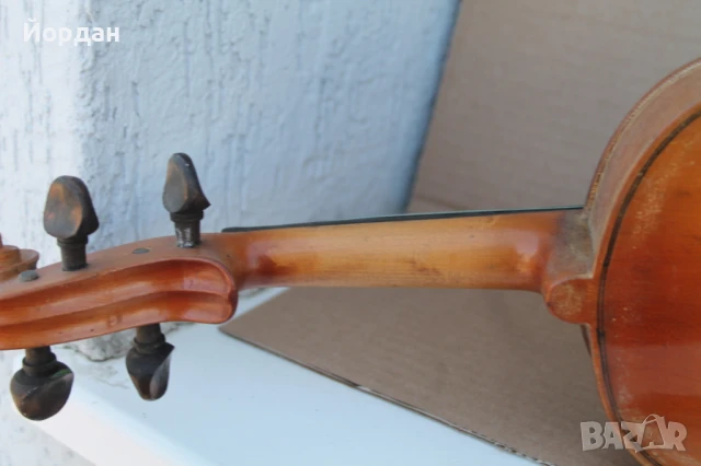 Стара цигулка с лък , снимка 9 - Струнни инструменти - 50565604