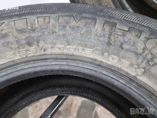 2бр летни гуми 255/70/15 KUMHO L01363 , снимка 4 - Гуми и джанти - 46816686